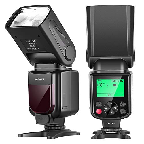 Neewer NW645-S TTL Slave GN58 Camera Flash Speedlite, HSS 1/8000s with LCD Display Compatible with Sony MI Shoe Cameras A9II A9 A7RIV A7RIII A7RII A7R A7III A7II A7 A7SII A7S A6600 A6500 A6400