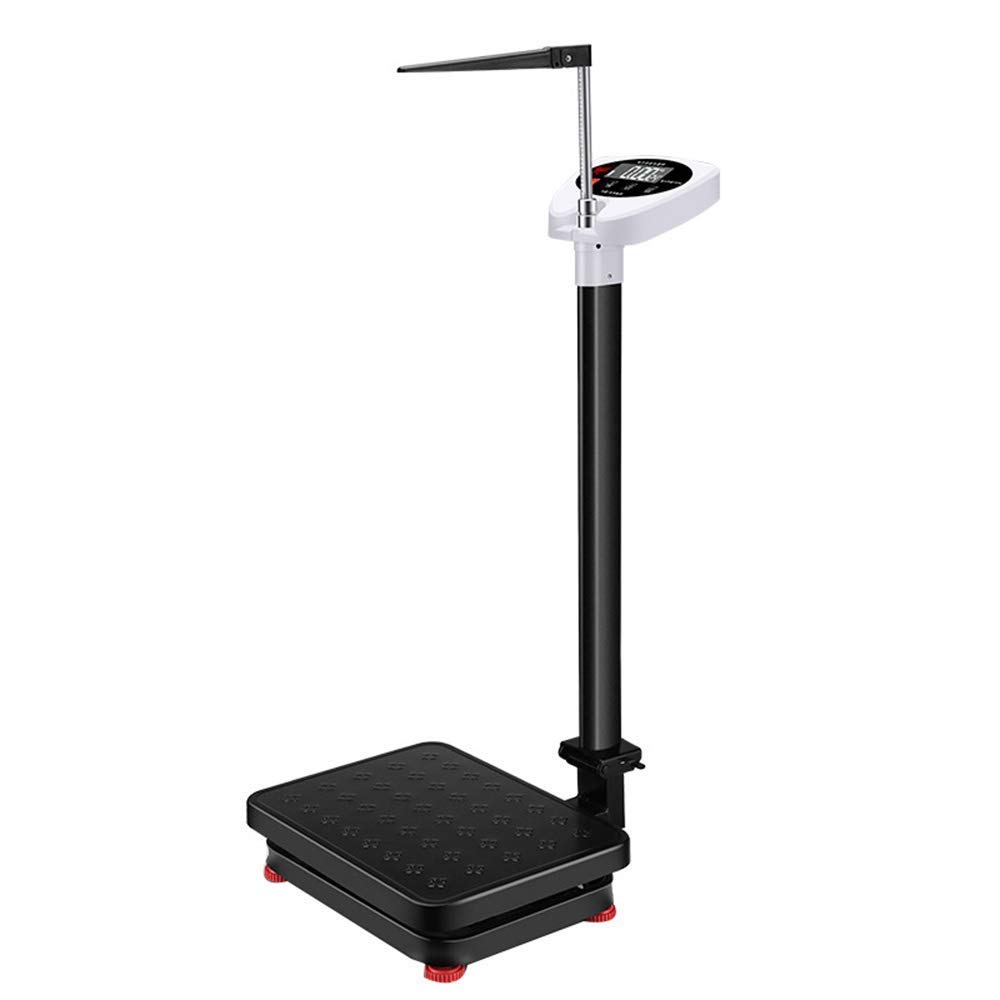 Electronic Height and Weight Scale, LCD Display, High-Precision Sensor, Adjustable Ruler Height, Suitable for All Ages