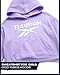 Reebok Girls Hoodie - Soft Cozy Midweight Fleece Girls Pullover Sweatshirt - Casual Fashion Kids Hoodie Fall Winter Clothes, Size 8, Lavender
