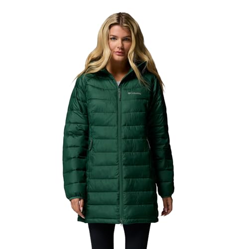Columbia Womens Powder Lite II Mid Insulated Puffer Jacket, Rain Forest, XX-Large