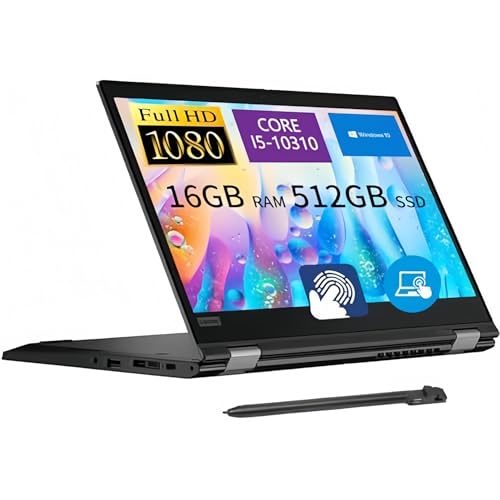 Lenovo ThinkPad L13 Yoga Gen 1 Pantalla táctil 2 en 1, 13.3 Pulgadas FHD, Intel Core i5-10310U,...