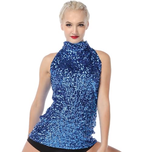Alexandra Collection Womens Sequin Sparkle Tank Tunic Dress Just for Kix