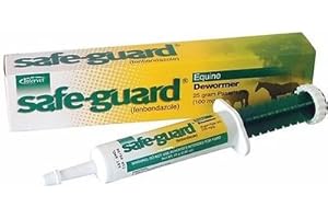 Safe-Guard Equine Paste 10% Fenbendazole Horse Wormer Control Lungworm Stomach and Intestinal Apple Flavor.