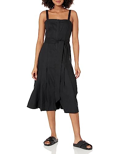 Club Monaco Women's O-Ring Midi Dress, Black/Noir at Amazon Women's Clothing store