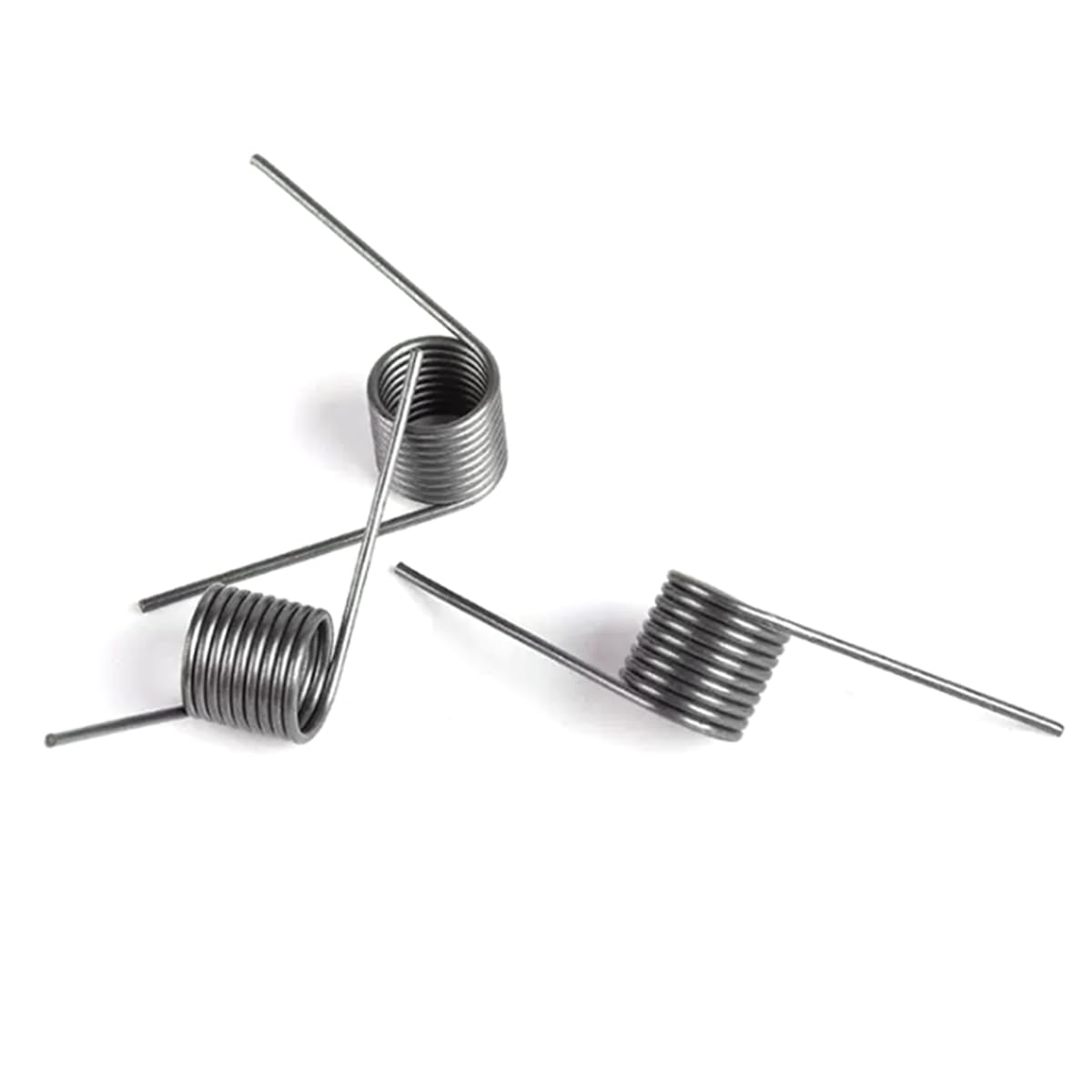 Federn V-Torsionsfeder-Ersatz, Schenkelfedern, rechtsgängig, 1,8x14mm, 3/6/9 Windungen, 60/90/120/180°, 10er-Pack for Heimwerker(1.8x14mm-3 Turns-60°)