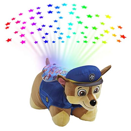 Pillow Pets Nickelodeon Paw Patrol Sleeptime Lites – Chase Plush Night Light