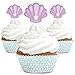 Scrapcooking 5059 - Set di 24 pirottini e toppers per cupcake, motivo: sirena, decorazioni per pasticceria, dessert, torte, biscotti, compleanni, colore: Multicolore