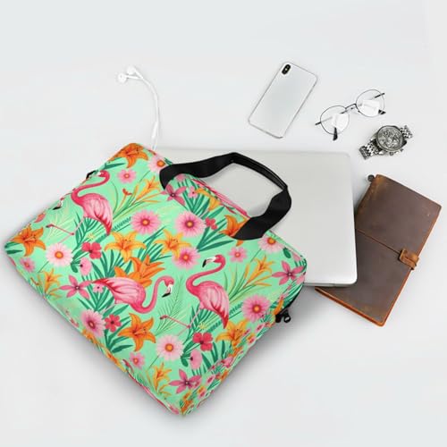 Funda para portátil con asa y correa 15.6 pulgadas verde miniatura 7