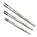 LAJA Imports Set of 3 Steam Tweezers & ULTRASONIC PVC Coated Tips Non MARRING 8