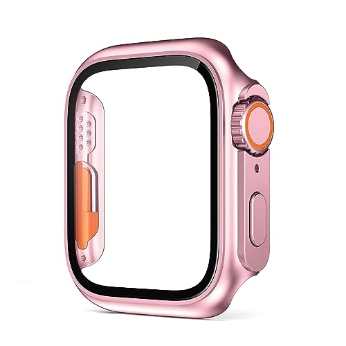 Évitez les rayures sur Apple Watch avec la coque écran verre iWatch 41mm rose rose