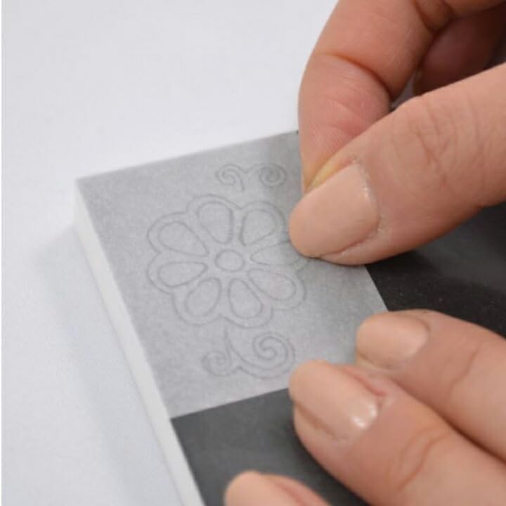 Seed Eraser Hanko Horu Navi A6 Postcard Size Black x White KH-HN19