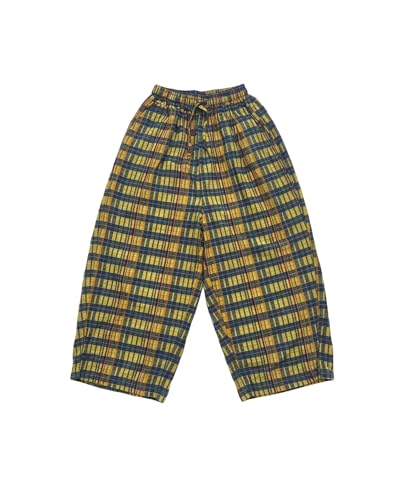 Women Gingham Capri Pants Wide Leg Plaid Palazzo Long Bloomers Fall Casual Checkered Cotton Culottes2