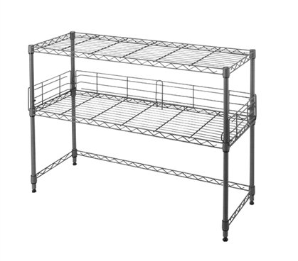 Suprima Desktop Carbon Steel Bookshelf - Gray Suprima Desktop Carbon Steel Bookshelf - Gray