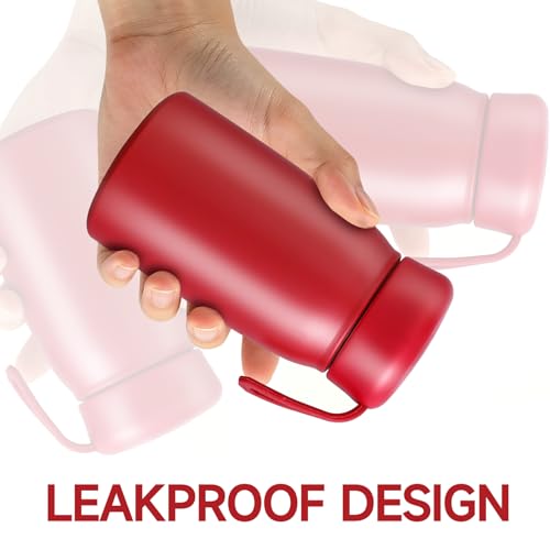 Botella de Agua Mini Aislada 11oz, Taza de Café a Prueba de Fugas para Mujer y Niños, Taza de Viaje Pequeña Portátil miniatura 5