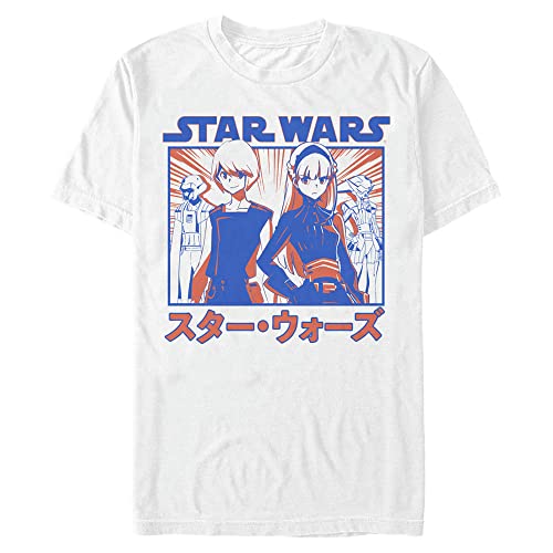 T-shirt Star Wars Anime Twins homme vêtement manga streetwear coton