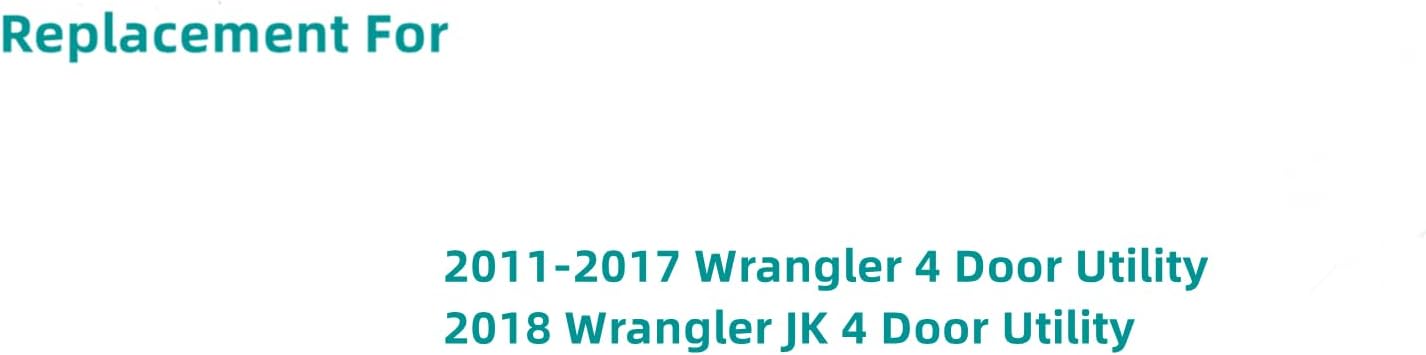 Passenger/Right Side Quarter Window Glass Replacement for Jeep Wrangler 4 Door 2011-2017 / Wrangler JK 4 Door 2018 ( Hard Top must be same year or original )