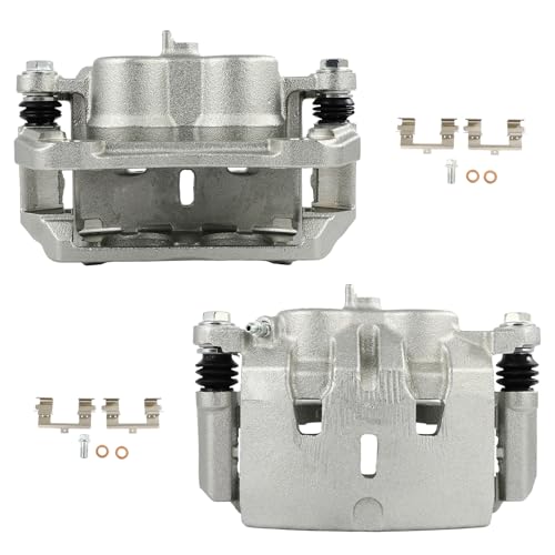 Image of SCITOO 19B3826A 19B3827A Front Left & Right Disc Brake Calipers w /Bracket Fit For Acura For MDX 2014-2019,For Honda For Pilot 2016-2019,For Honda For Ridgeline 2017-2019, Double Pistons