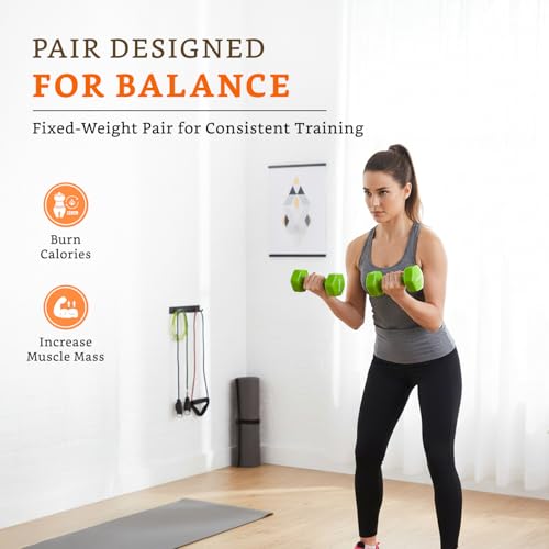 Image of Amazon Brand - Solimo Vinyl Dumbbell