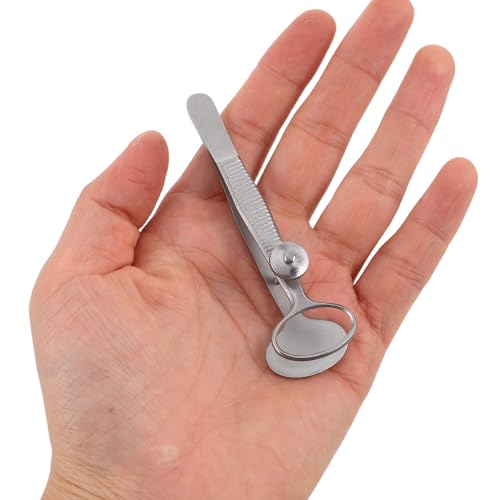 Pinzas Cuidado Ojos de Acero Inoxidable de 8,5x2,2x2,2 Cm para Glándulas de Meibomio 5