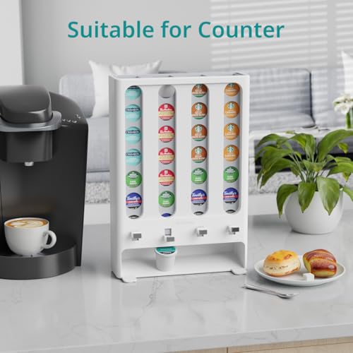 LifeMoreasy K Cup Holder Creative Coffee Pods Storage Stand Vending-Style K Pod Dispenser K Cup Organizer for 28 Pods by LifeMoreasy - Used condition - Image 3