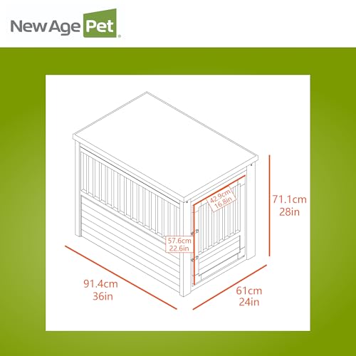 New Age Pet ECOFLEX InnPlace Dog Crate & End Table, Indoor Furniture Style Pet Kennel for Small, Medium, Large & XL Dogs, Durable Composite, Russet Brown, Large by New Age Pet - Image 9
