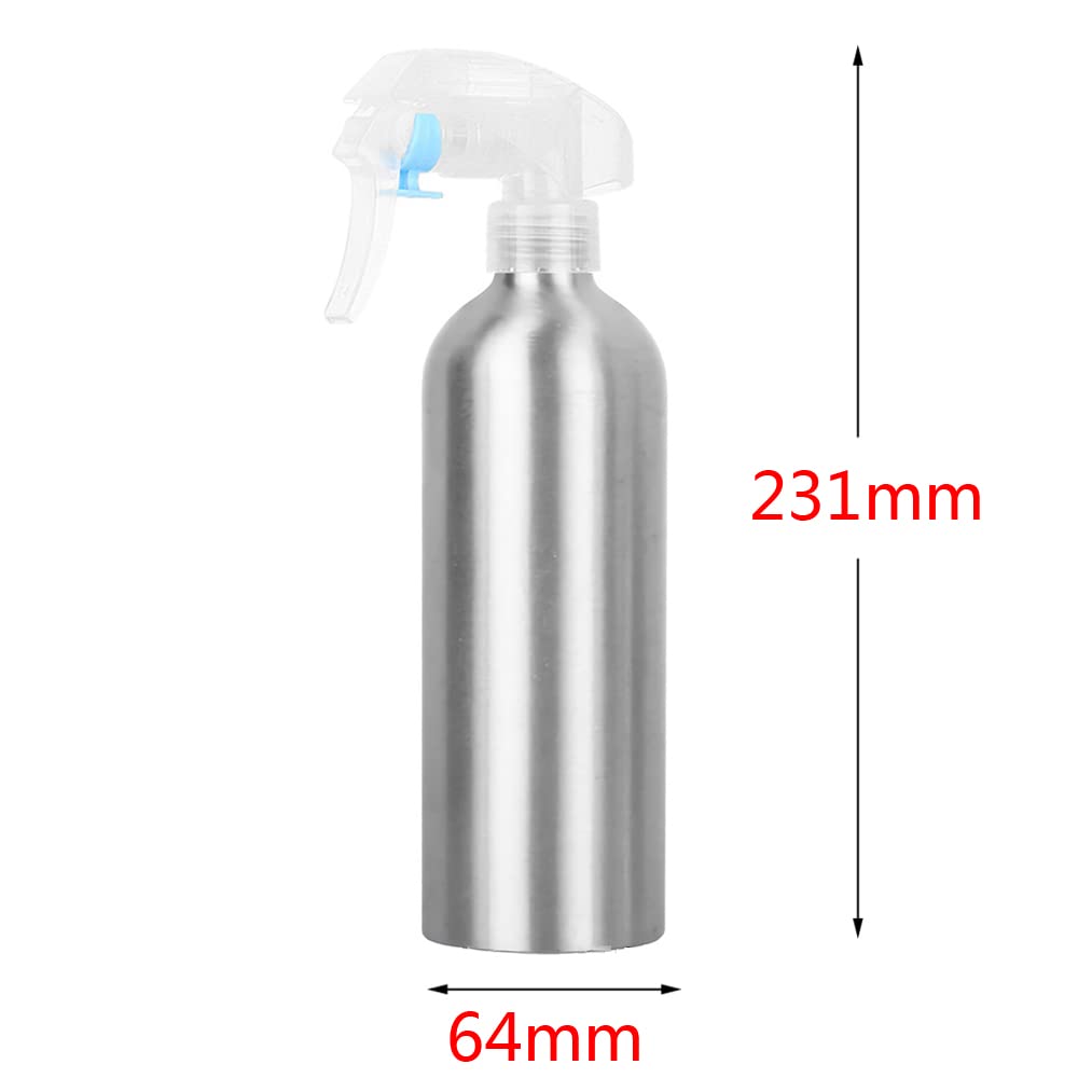 6 Stück 500 ml Leere Aluminium Sprühflasche mit Transparent Sprühkopf Feinen Nebel Wassersprüher Zerstäuber für Pflanzen Blumen Reinigung Garten Kosmetik Küche Reinigung Friseur, Trichter