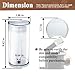 Alsoyixia Water Tank With Lid Cover, Reservoir Replacement for XN910B XN9105 XN910C Vertuo Next Krups Coffee Machine