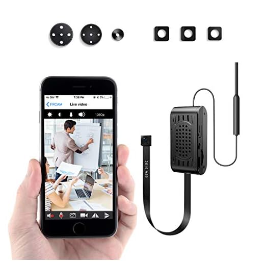 Mini Camara Espia FREDI/Cámara Oculta HD 1080P Spy Mini WiFi Cámara P2P Portátil Inalámbrico/Detección de Movimiento Cámara de Vigilancia Camaras de Seguridad/Interior/Exterior