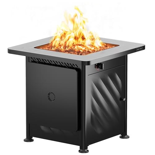 East Oak 28” Outdoor Propane Fire Pit Table | 52,000