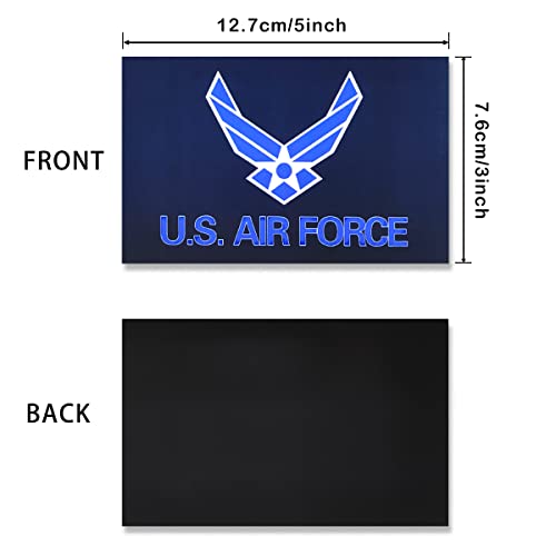 Image of JBCD US Air Force Wings Flag Magnet Decal - for Car Truck or SUV, 3 Pack, 3x5 Inches