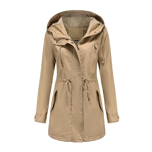 Veste coupe-vent femme contre la fraîcheur avec cordon de serrage