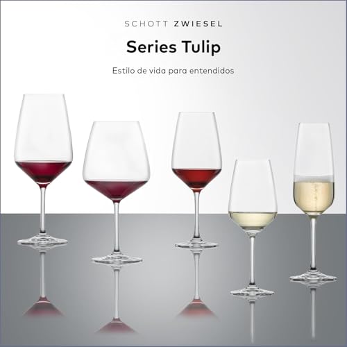 Miniatura 4 de Schott Zwiesel Copas De Vino Tinto Tulip Set De 4 , Copas Intemporales Para Vino Tinto, Copas De Cristal Tritan Aptas Para Lavavajillas, Fabricadas En Alemania Art. N . 123606