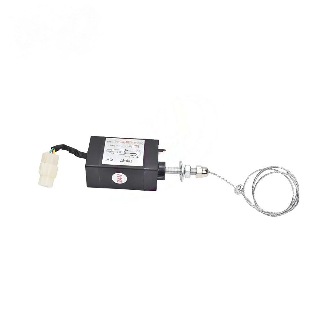 Paliwo Elektrozawór Zatrzymujący Elektromagnetyczny Odcinający Dopływ Paliwa Do Silnika 12 V 24 V Zestaw Elektrozawór odcinający paliwo(XHQ-PT Normal close,12V)