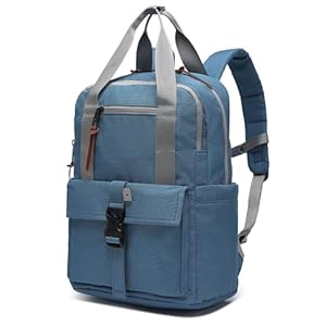 SUNNY BIRD 18L Casual Daypack, Lightweight and Travel Friendly Laptop Backpack for Women, Men and Adult, Fits 14 Inch Laptop (Arctic Blue, Medium)