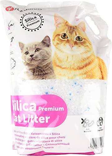 FLAMINGO Litière Silica Premium pour Chat 10 L