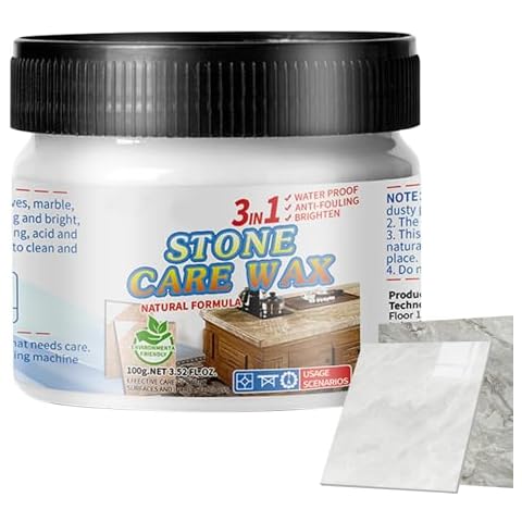 LAFANDE Stone Maintenance Polishing Wax, Marble Scratch Remover, Marble Etch Remover, Granite Countertop Cleaner, Granite Polishing Compound, Stone Polishing Care Wax Proof Polish Cover