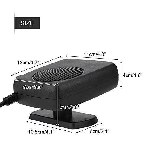 Przenośny wentylator chłodzący do samochodu 12 V, automatyczny wentylator chłodniczy do samochodu samochodu rozmrażacz zimowy 150 W