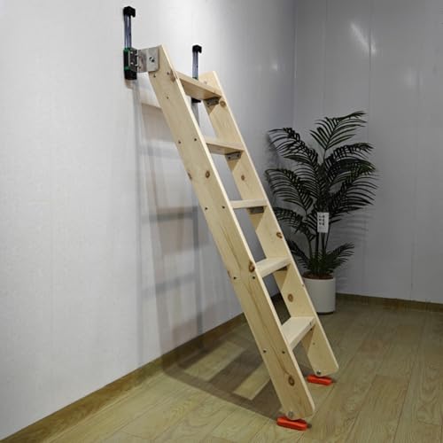 Struttura in legno massello resistente: realizzata in legno massello, la scala offre stabilità e leggerezza, superando altri materiali in termini di durata, completando qualsiasi arredamento con il suo aspetto elegante.