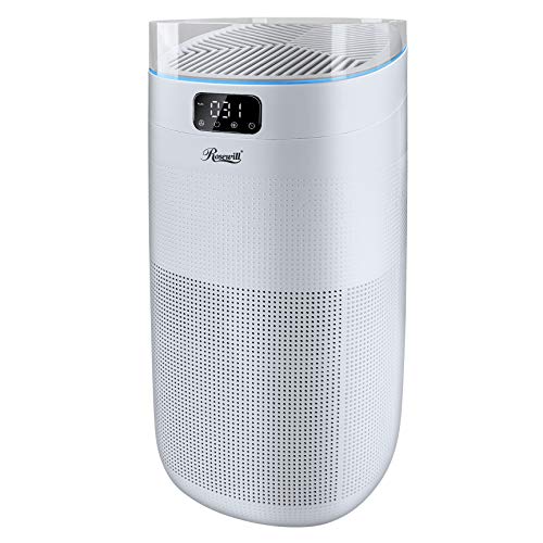 Rosewill True HEPA Large Room Air Purifier For Home or Office | Carbon Filter | UV Light | (RHAP-20001)
