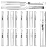 16 PCS 3ml Mini Spray Bottles - Fine Mist Refillable Travel Perfume Bottle with 6 Tools, Clear Plastic Spray Bottle, Small Atomizer Empty Fine Mist Perfume Spray Bottles for Essential Oils, Makeup