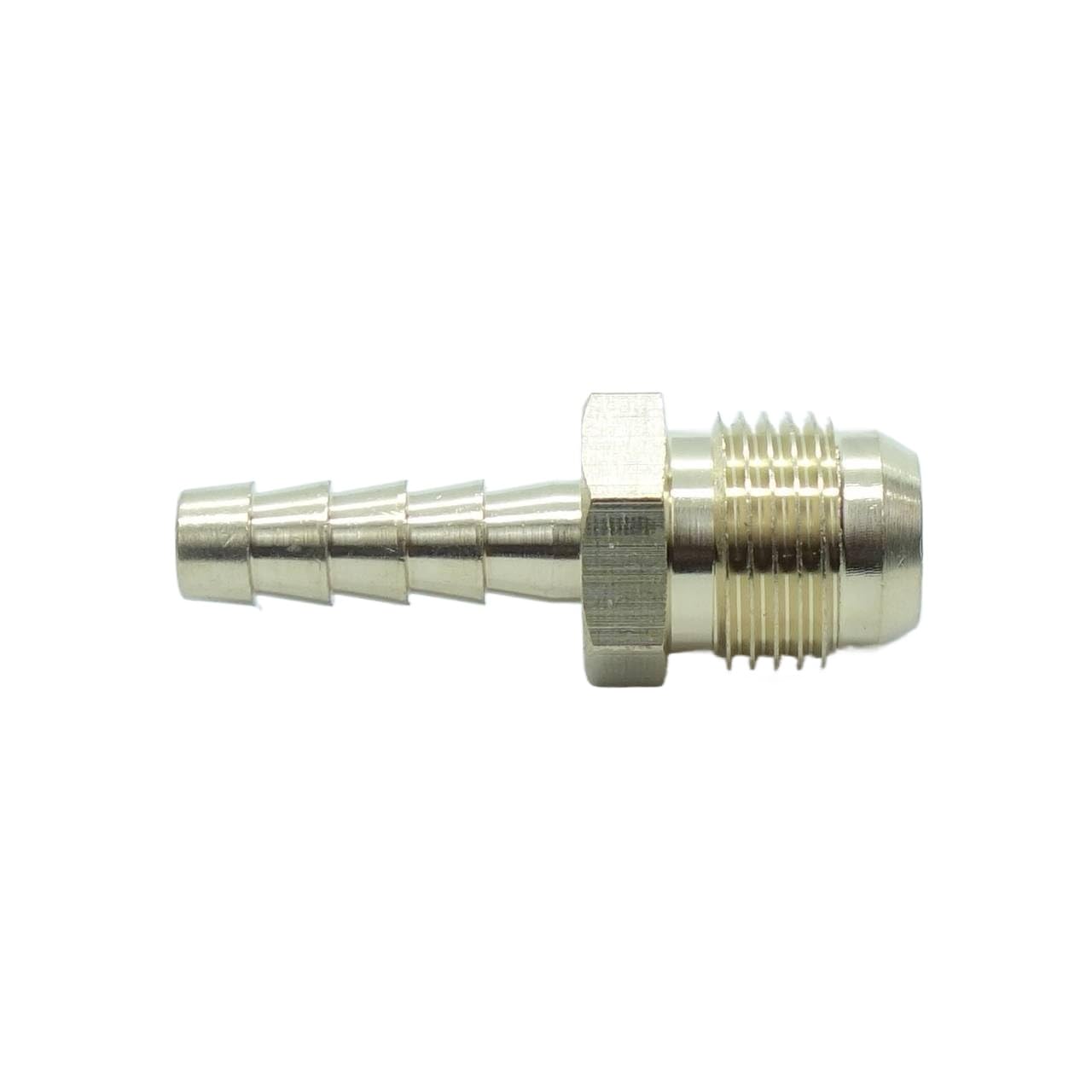 CDQBWKJGFJ 1 Piece 3/8" SAE Male Flare to 1/4" Barb Brass Hose Fitting Connector Adapter