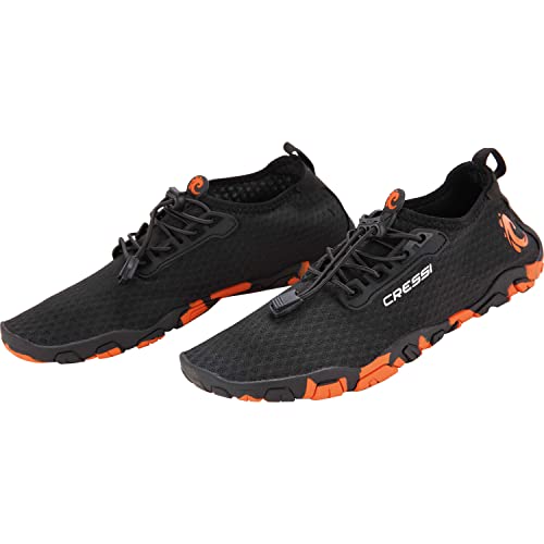 Cressi Molokai Shoes Calzado Deportivo multipropósito, Unisex Adulto, Negro/Naranja, 47 EU