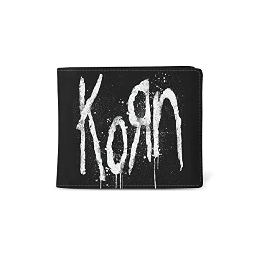 Korn Men's Still A Freak Premium Wallet Bi-Fold Wallet Black