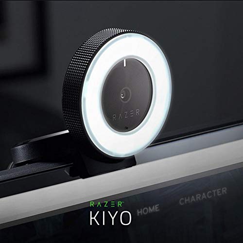 Image of Webcam Web Cam Razer Kiyo Autofocus Ring Light Computer Online Streaming Webcam w /Mic