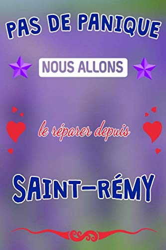 Pas de panique, nous allons le réparer depuis Saint-Rémy: journal | agenda | carnet de notes avec page lignée