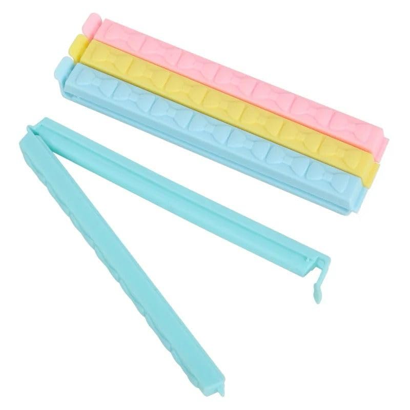 Bag Clips Small Volume Sealing Clips Light Weight Grooves Design | Sealing Clips for Food Bags | Plastic Airtight Seal Clips for Multipurpose (Multicolors,Stock As Per Availabity) (Pack of 4)-image-5