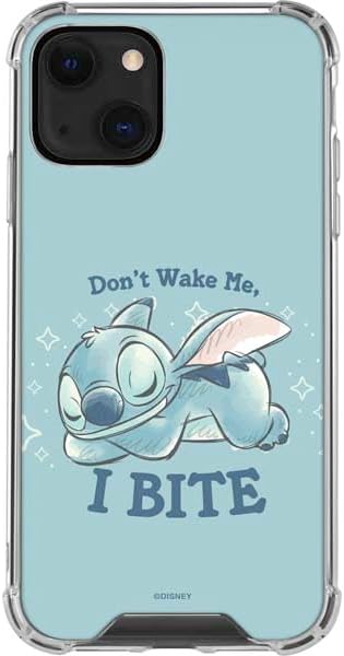 Skinit Clear Phone Case Compatible with iPhone 13 - Officially Licensed Disney Lilo and Stitch Stay Weird Design