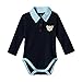 Produktbild Steiff Baby-Jungen Formender Body, Blau (BLACK IRIS 3032), 80 (Herstellergröße:80)