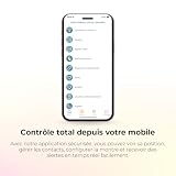 SaveFamily SaveWatch Plus 2 | Smartwatch dla dzieci z lokalizatorem GPS, połączeń, wideo, Whatsapp, Spotify, App Store, czarna tarcza i czarny silikonowy pasek