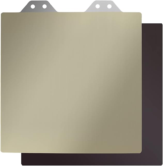 Toaiot Flexible Removable PEI Steel Sheet Plate Size 120x120mm/4.7x4.7in with Magnetic Base Build Surface Compatible with Voro V0 3D Printer Parts